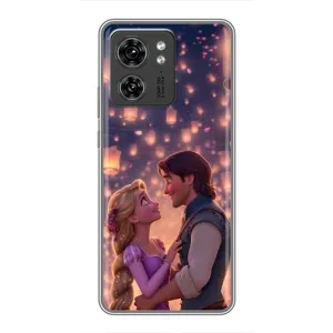 Чехол Рапунцель для Motorola Edge 40 Pro (Принцесса и принц)