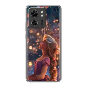 Чехол Рапунцель для Motorola Edge 40 Pro (Рапунцель фонарики)