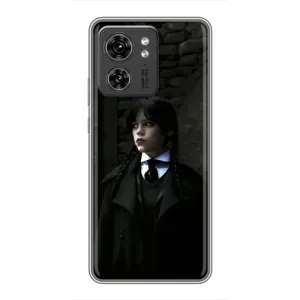 Чехол с принтом «Темный стиль Уэнздей» для Motorola Edge 40 Pro