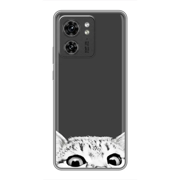 Чехол с принтом «Выглядывает кот» для Motorola Edge 40 Pro