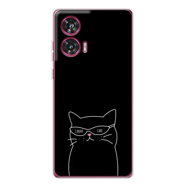 Чохол з принтом «Байдужий кіт» для Motorola Edge 50 Fusion Чохол з принтом «Байдужий кіт» для Motorola Edge 50 Fusion