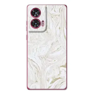 Мраморний чехол на Motorola Edge 50 Fusion (VPrint) (Білий мрамор)