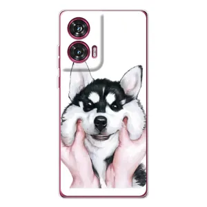 Чохли з собаками для Motorola Edge 50 Fusion (VPrint) (Радісний Хаскі)