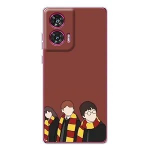 Чехлы с Гарри Поттером для Motorola Edge 50 Fusion (AlphaPrint) (Гарри с друзьями)