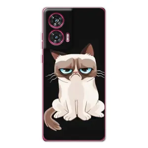 Чохол з принтом для Motorola Edge 50 Fusion (AlphaPrint) Модні коти (Сумний кіт)