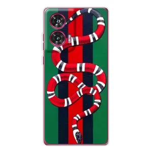 Чохли GUCCI для Моторола Едж 50 Ф'южн (AlphaPrint) (Gucci змія)