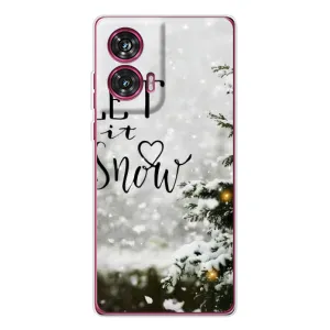 Новорічні, Святкові Чохли для Motorola Edge 50 Fusion - 2024 год (Let it snow)