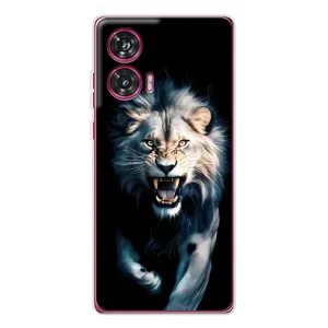 Чохол з картинкою 'Хижаки' для Motorola Edge 50 Fusion (Лев у темряві)