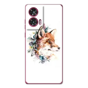 Чохли з картинкою Лисичка для Motorola Edge 50 Fusion (VPrint) (Лиса в квітах)