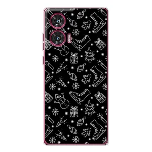 Новорічні, Святкові Чохли для Motorola Edge 50 Fusion - 2024 год (Новорічний фон)
