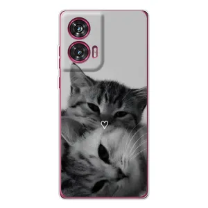 Чохол з малюнком кіт на Motorola Edge 50 Fusion (Пара котів)