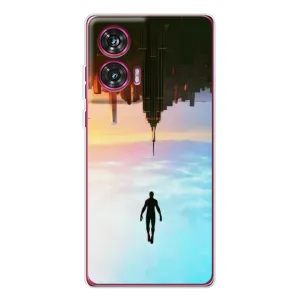 Чехол с человеком пауком для Motorola Edge 50 Fusion - (AlphaPrint) (Паук человек)