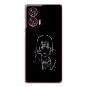 Чехол с принтом «силуэт Итачи» для Motorola Edge 50 Fusion