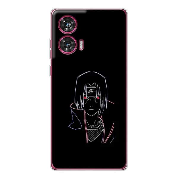 Чехол с принтом «силуэт Итачи» для Motorola Edge 50 Fusion