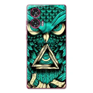 Чохол з пташками на Motorola Edge 50 Fusion (VPrint) (Сова з оком)