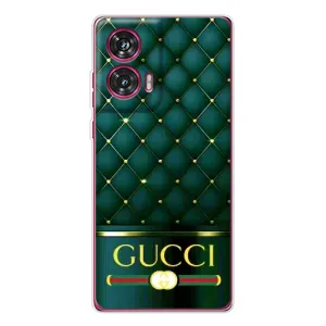 Чохли GUCCI для Моторола Едж 50 Ф'южн (AlphaPrint) (Текстура Гуччі)