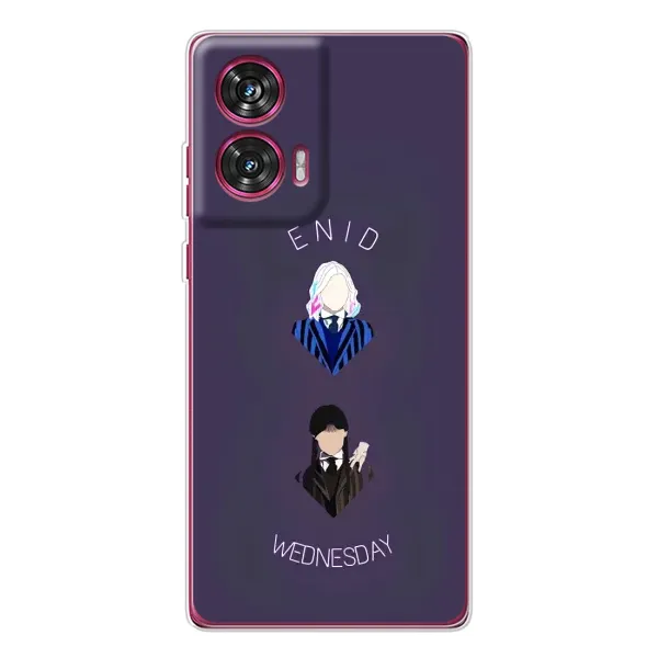 Чехол с принтом «Уэнздей и подруга» для Motorola Edge 50 Fusion