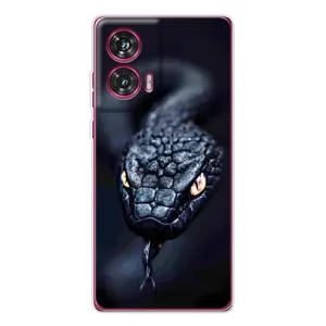 Чохол з картинкою 'Хижаки' для Motorola Edge 50 Fusion (Чорна змія)