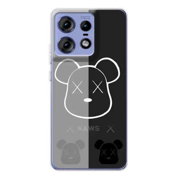 Чехол с принтом «БеарБрик глаза» для Motorola Edge 50 Pro