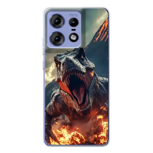Чохол з принтом «Вогняний динозавр» для Motorola Edge 50 Pro Чохол з принтом «Вогняний динозавр» для Motorola Edge 50 Pro