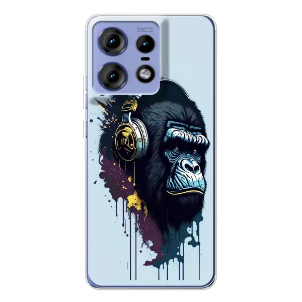 Чохол з принтом «Горила в навушниках» для Motorola Edge 50 Pro