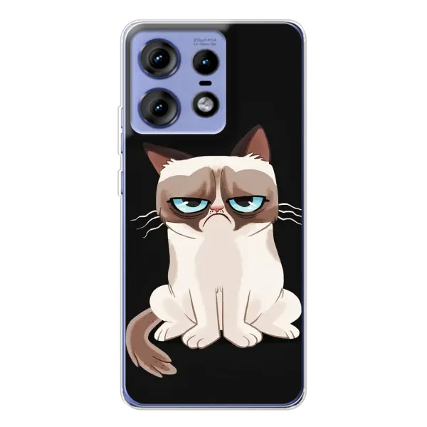 Чохол з принтом «Сумний кіт» для Motorola Edge 50 Pro