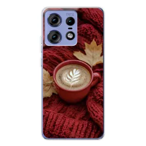 Чохол з унікальним дизайном 'Осінь з кавою' для Motorola Edge 50 Pro (Кава на ковдрі)