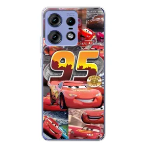 Чохол з принтом «Колаж Блискавка Маквін» для Motorola Edge 50 Pro
