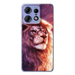 Чохол з картинкою ЛЕВ для Motorola Edge 50 Pro (VPrint) (Красочний Лев)