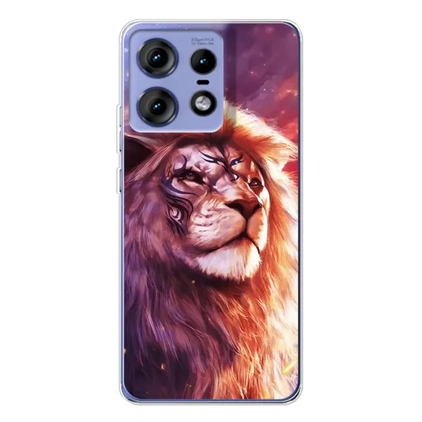 Чехол с принтом «Красочный Лев» для Motorola Edge 50 Pro Чехол с принтом «Красочный Лев» для Motorola Edge 50 Pro