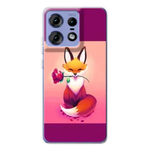 Чохли з картинкою Лисичка для Motorola Edge 50 Pro (VPrint) (Лиса з трояндою)