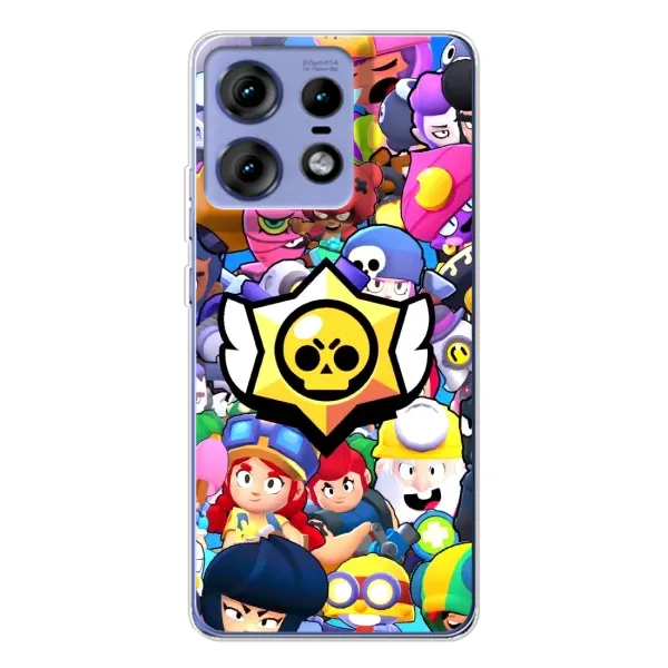 Чохол з принтом «Лого Brawl Stars» для Motorola Edge 50 Pro Чохол з принтом «Лого Brawl Stars» для Motorola Edge 50 Pro