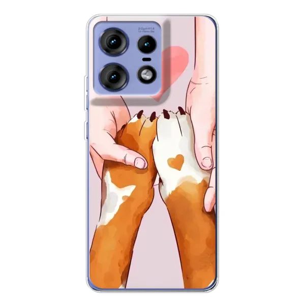 Чохол з принтом «Любовь до собак» для Motorola Edge 50 Pro Чохол з принтом «Любовь до собак» для Motorola Edge 50 Pro