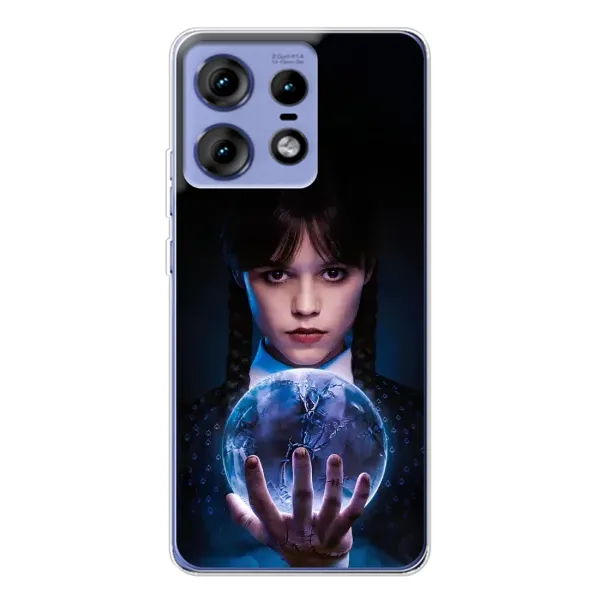 Чохол з принтом «Магічна сфера Венздей» для Motorola Edge 50 Pro Чохол з принтом «Магічна сфера Венздей» для Motorola Edge 50 Pro
