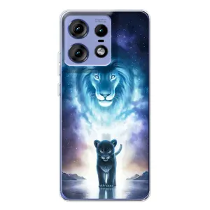 Чохол з картинкою ЛЕВ для Motorola Edge 50 Pro (VPrint) (Маленький лев)