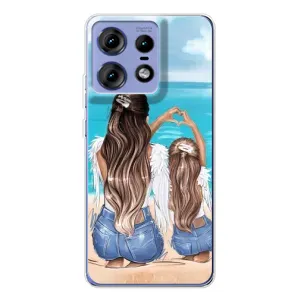Чехол с печатью для Motorola Edge 50 Pro - (Мама с ребенком) (AlphaPrint)