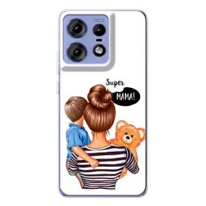 Чохол з друком для Motorola Edge 50 Pro - (Мама з дитинкою) (AlphaPrint) (Мама з синочком)