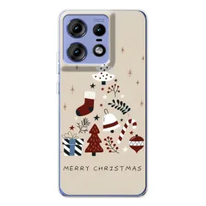 Рождественские, Праздничные Чехлы для Мото Ейдж 50 Про (Merry Christmas)