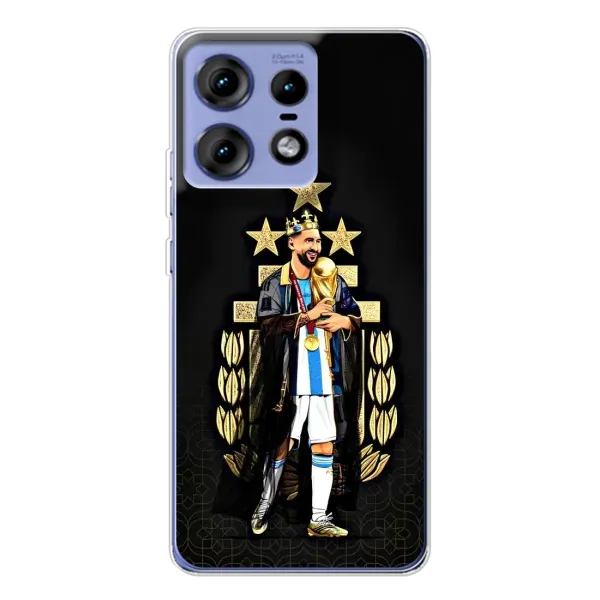Чохол з принтом «Мессі Король» для Motorola Edge 50 Pro