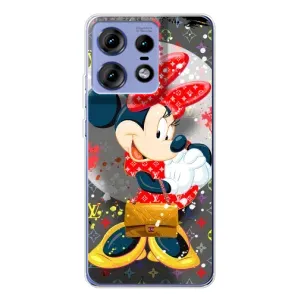 Чехол Disney Mouse Motorola Edge 50 Pro (PREMIUMPrint) (Minni с бантиком)