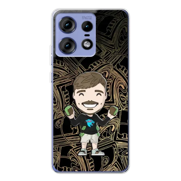 Чохол з принтом «Mister Beast» для Motorola Edge 50 Pro Чохол з принтом «Mister Beast» для Motorola Edge 50 Pro