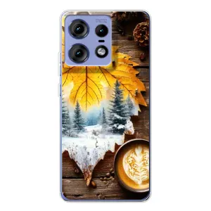 Чохол з унікальним дизайном 'Осінь з кавою' для Motorola Edge 50 Pro (Осінньо-зимова кава)