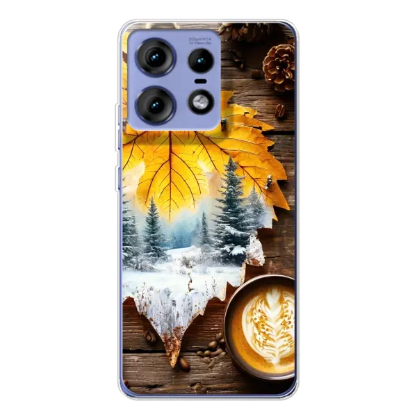 Чохол з принтом «Осінньо-зимова кава» для Motorola Edge 50 Pro Чохол з принтом «Осінньо-зимова кава» для Motorola Edge 50 Pro