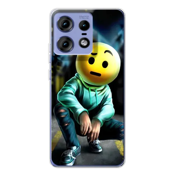 Чохол з принтом «Хлопець смайл» для Motorola Edge 50 Pro