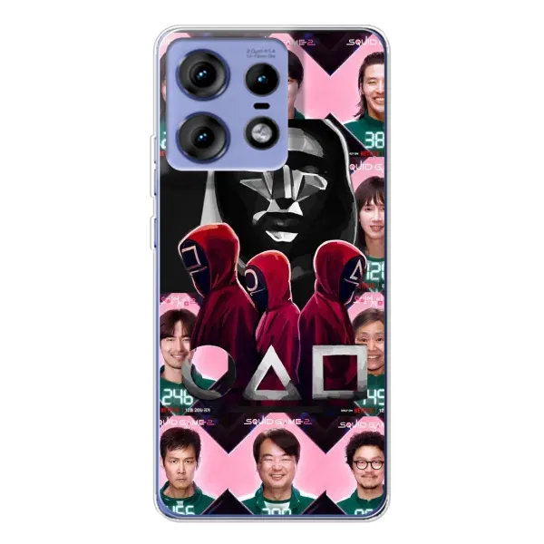 Чохол з принтом «Учасники Гра кальмара» для Motorola Edge 50 Pro Чохол з принтом «Учасники Гра кальмара» для Motorola Edge 50 Pro