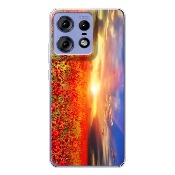 Чохол з принтом «Поле тюльпанів» для Motorola Edge 50 Pro Чохол з принтом «Поле тюльпанів» для Motorola Edge 50 Pro