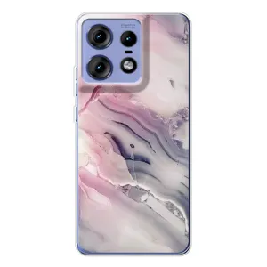 Мраморний чехол на Motorola Edge 50 Pro (VPrint) (Пурпурний Мрамор)