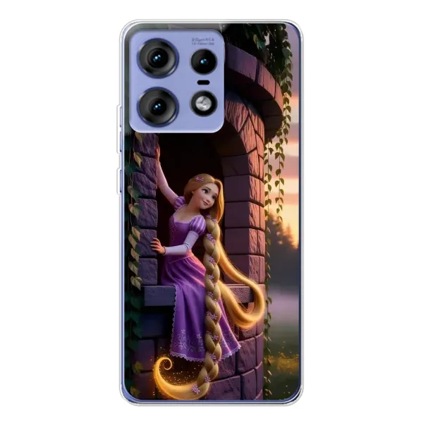 Чохол з принтом «Рапунцель на вежі» для Motorola Edge 50 Pro Чохол з принтом «Рапунцель на вежі» для Motorola Edge 50 Pro