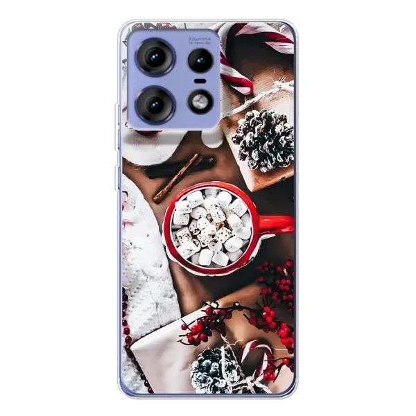 Чехол с принтом «Рождественская атмосфера» для Motorola Edge 50 Pro