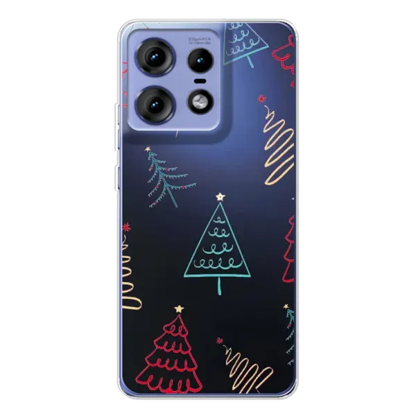 Чехол с принтом «Рождественские елки» для Motorola Edge 50 Pro Чехол с принтом «Рождественские елки» для Motorola Edge 50 Pro